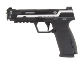 Pistol airsoft Piranha Mk I, complet metalic, cu gaz (GBB) - Dual Tone [G&G]