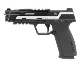 Pistol Airsoft Piranha TR, complet metalic, cu gaz (GBB) - Dual Tone [G&G]