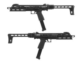 Pistol airsoft SMC-9, cu gaz (GBB) - negru [G&G]