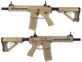 Pușcă airsoft CM16 SRS, Sportline, desert TAN, declanșator electronic [G&G]