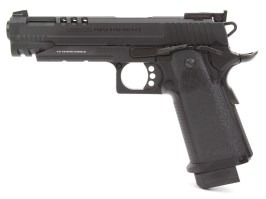 Pistol airsoft GPM1911 CP, complet metalic, cu gaz (GBB) - negru [G&G]