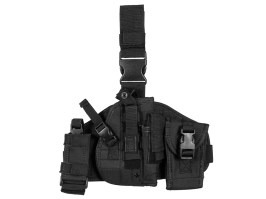 Panoul molle pentru picior cu pungi și toc de pistol - Negru
 [Imperator Tactical]