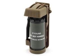 Grenadă fumigenă falsă cu husă MOLLE - TAN [Imperator Tactical]