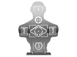 Țintă metalică de antrenament 46x34cm - Argint [Imperator Tactical]