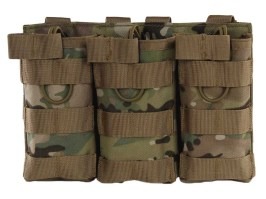 Husă de depozitare triplă pentru încărcătoare M4/16 - Multicam [Imperator Tactical]