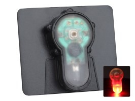 Velcro tactic roșu semnal luminos - negru [Imperator Tactical]