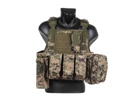 Vesta tactică KINGRIN M4 600D - Digital Woodland [Imperator Tactical]