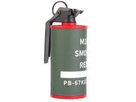 Grenadă fumigenă Dummy M18 (container BB) - Roșu [Imperator Tactical]