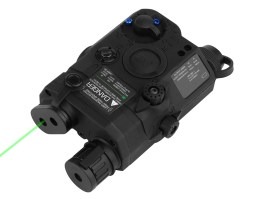 AN/PEQ-15-A LED iluminator și modul laser verde / IR - negru [Imperator Tactical]