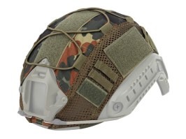 Cască de protecție FAST cu cordon elastic - Flecktarn [Imperator Tactical]