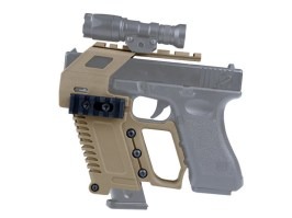 KIT tactic cu RIS pentru încărcător de rezervă pentru Glock 17/18/19 - TAN [Imperator Tactical]