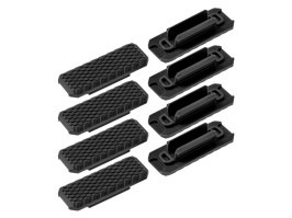 M-LOK nylon rail acoperă tip 1 (8 buc) - Negru [JJ Airsoft]