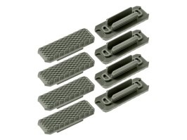 M-LOK nylon rail acoperă tipul 1 (8 buc) - gri [JJ Airsoft]