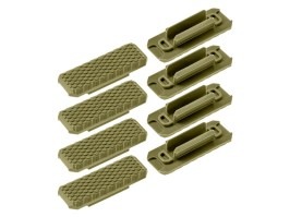 M-LOK nylon rail acoperă tipul 1 (8 buc) - TAN [JJ Airsoft]