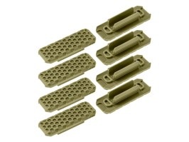 M-LOK nylon rail acoperă tipul 2 (8 buc) - TAN [JJ Airsoft]