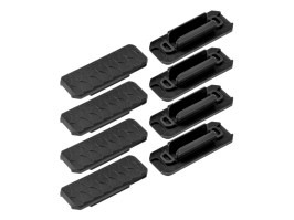 M-LOK nylon rail acoperă tip 3 (8 buc) - Negru [JJ Airsoft]