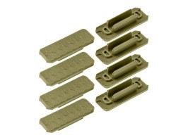 M-LOK nylon rail acoperă tipul 3 (8 buc) - TAN [JJ Airsoft]