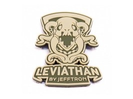 Patch PVC 3D Leviathan cu velcro - verde [JeffTron]