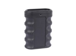 Mâner vertical multi-unghi reglabil CNC 0-8°, din aluminiu (M-LOK & KeyMod) – Negru [JJ Airsoft]