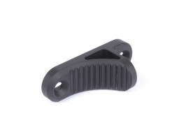 Suport scurt pentru mână din aluminiu CNC (handstop) B5 pentru patul KeyMod – Negru [JJ Airsoft]