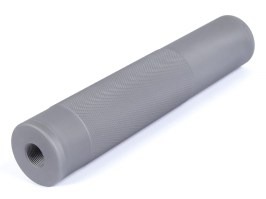 Metal Mock Suppressor 190 x 37 mm, 14 mm CW/CCW Thread - Gri [JJ Airsoft]