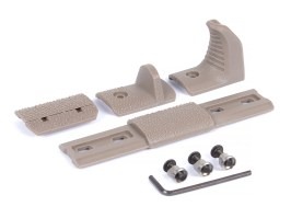 Set modular de opritoare pentru mâini pentru KeyMod, 3 piese – TAN [JJ Airsoft]