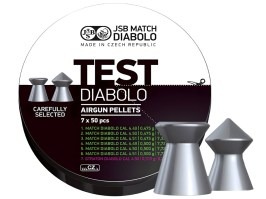 Diabolos MATCH TEST 4,50mm (cal .177) pentru pistol - 7x50pcs [JSB Match Diabolo]