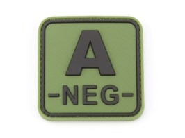 PVC 3D Tip de sânge plasture velcro A Neg - OD [JTG]