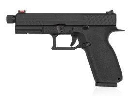 Airsoft pistol KP-13, țeavă cu filet, blowback cu (GBB) - negru [KJ Works]