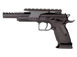 Airsoft pistol CZ75 model de concurs - fullmetal, CO2 blowback [KWC]