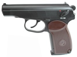 Pistol Airsoft Makarov PM, pistol cu CO2 - negru [KWC]