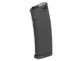 magazin polimer cu capac mediu de 140 cartușe pentru M4 - negru [Lancer Tactical]