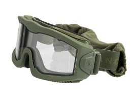 Mască Airsoft AERO Series Thermal, OD - transparent [Lancer Tactical]