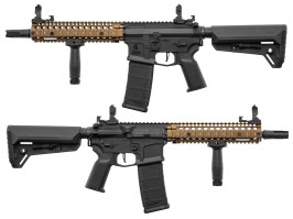 Pușcă Airsoft LT-18 GEN2 MK18 NSR – negru/bronz [Lancer Tactical]