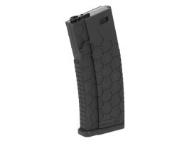 Mid-Cap 120 rds magazie polimer Hexmag pentru M4 AEG - Negru [Lancer Tactical]