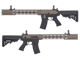 Pușcă airsoft M4 SPR Interceptor Sportline BI-TON (Gen.2) - BK-TAN [Lancer Tactical]