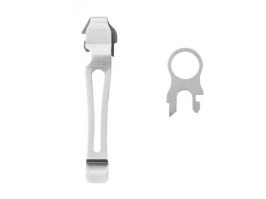 Clip de buzunar și șnur pentru multitools Leatherman - argintiu [Leatherman]