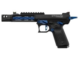Pistol airsoft Tandemkross CTHULHU GBB cu cutie de transport - Negru/Albastru [Lancer Tactical]