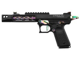 Pistol airsoft Tandemkross CTHULHU GBB cu cutie de transport - Negru/Rainbow [Lancer Tactical]