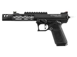 Pistol airsoft Tandemkross CTHULHU GBB cu cutie de transport - Negru/Argentiu [Lancer Tactical]