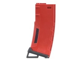 Magazin polimer cu capac mediu Speed M4 pentru 130rds - Roșu [Lancer Tactical]