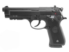 Airsoft pistol M92 gaz blowback CO2 - negru, full auto, 1,6J [KWC]