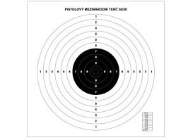 Țintă de hârtie pentru pistol internațional - 10pcs [-]