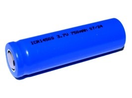 Baterie reîncărcabilă litiu-ion ICR14500, 3,7 V, 750 mAh (Li-Ion) [NEXCELL]