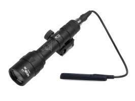 Luminozitate ridicată M600U Mini LED Lanternă tactică cu suport RIS - negru [Night Evolution]