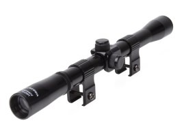 Lunetă de pușcă 4x20 cu suporturi de lunetă de 11 mm [Norconia]