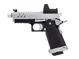 Pistol Airsoft GBB Hi-Capa 3.8 PRO Red Dot, argintiu [Vorsk]