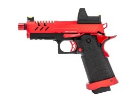 Pistol Airsoft GBB Hi-Capa 3.8 PRO Red Dot, negru-roșu [Vorsk]