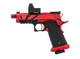 Pistol Airsoft GBB Hi-Capa Vengeance Compact Red Dot, negru-roșu [Vorsk]