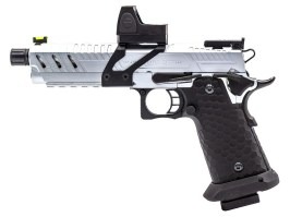 Pistol Airsoft GBB CS Hi-Capa Vengeance Red Dot, argintiu [Vorsk]